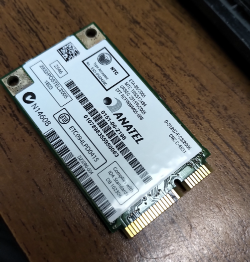 Mini-PCIE pin 20, taped off